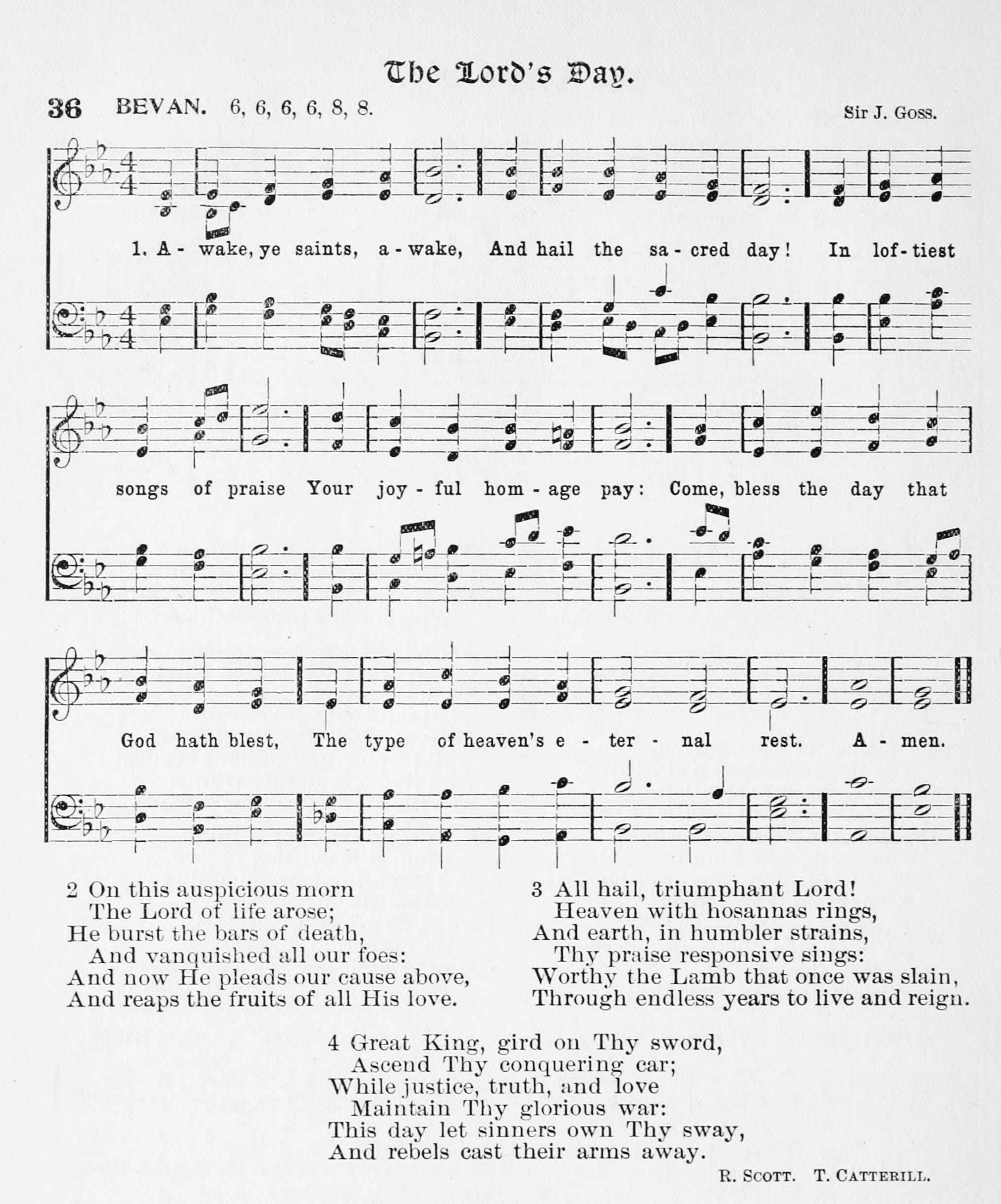 Hymn Sheet for Awake, Ye Saints, Awake and Hail (Joyful Homage)