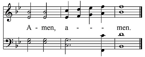 Hymn Sheet for Dresden Amen