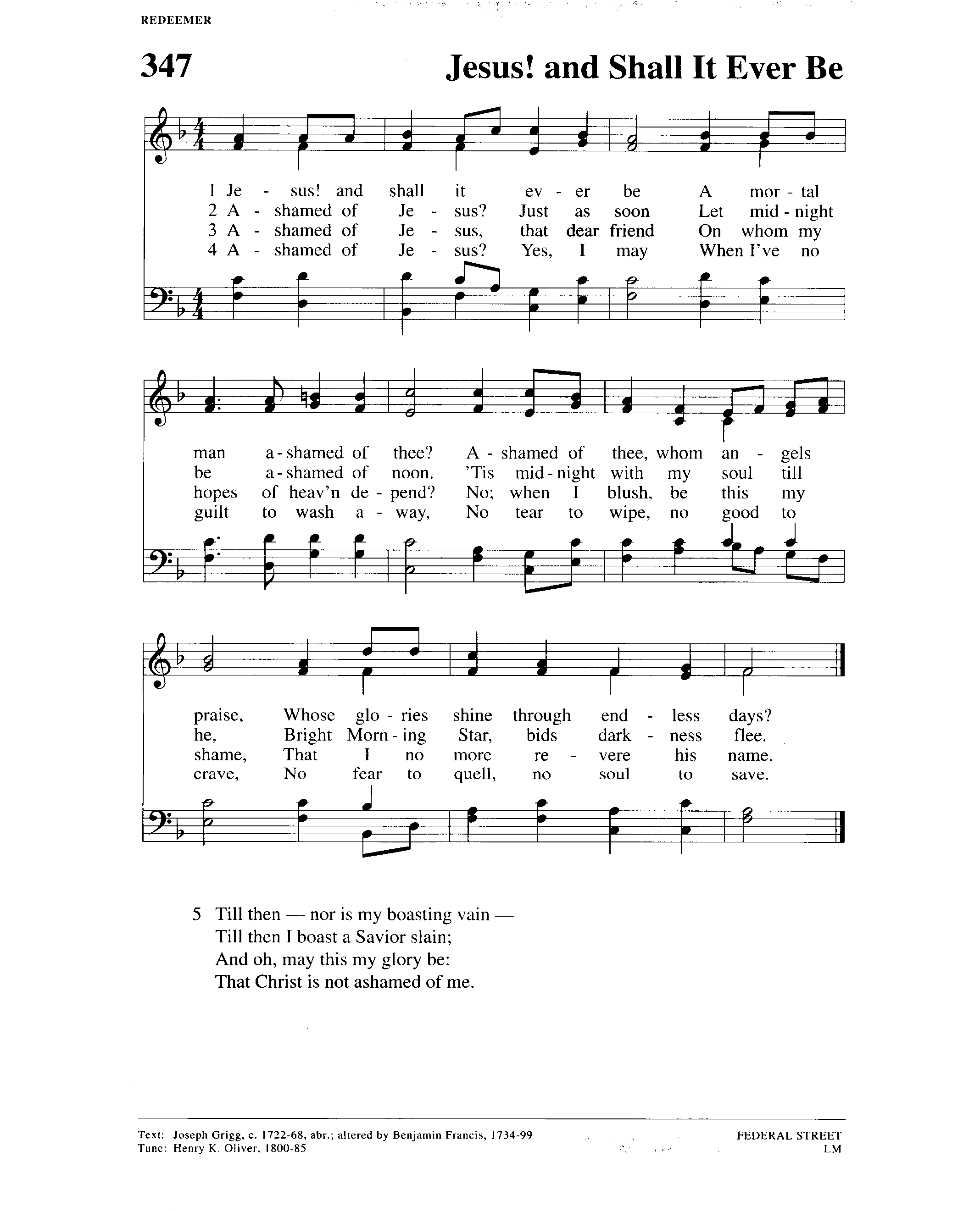 Hymn Sheet for Glorying in the Cross of Christ