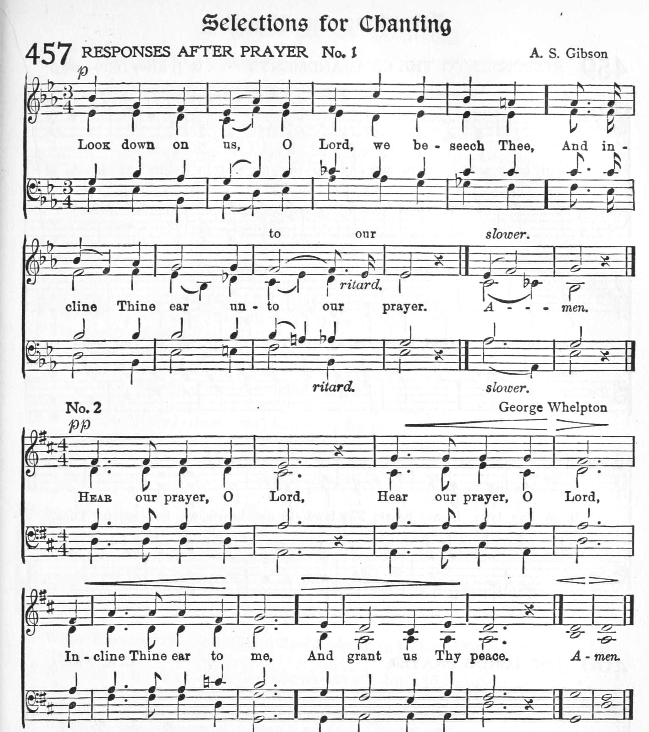 Hymn Sheet for Look Down On Us, O Lord, We Beseech Thee