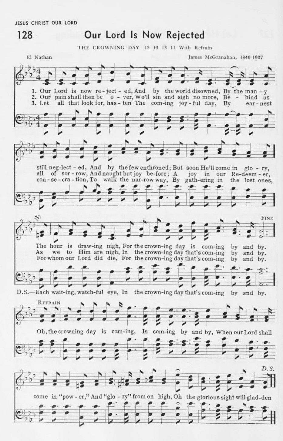 Hymn Sheet for Our Lord Is Now Rejected