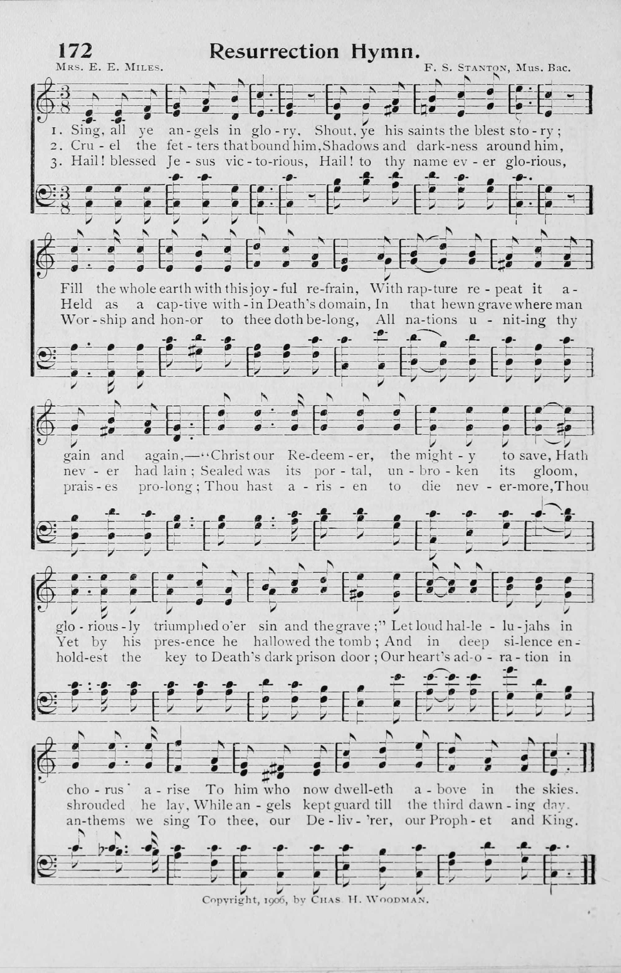 Hymn Sheet for Resurrection Hymn