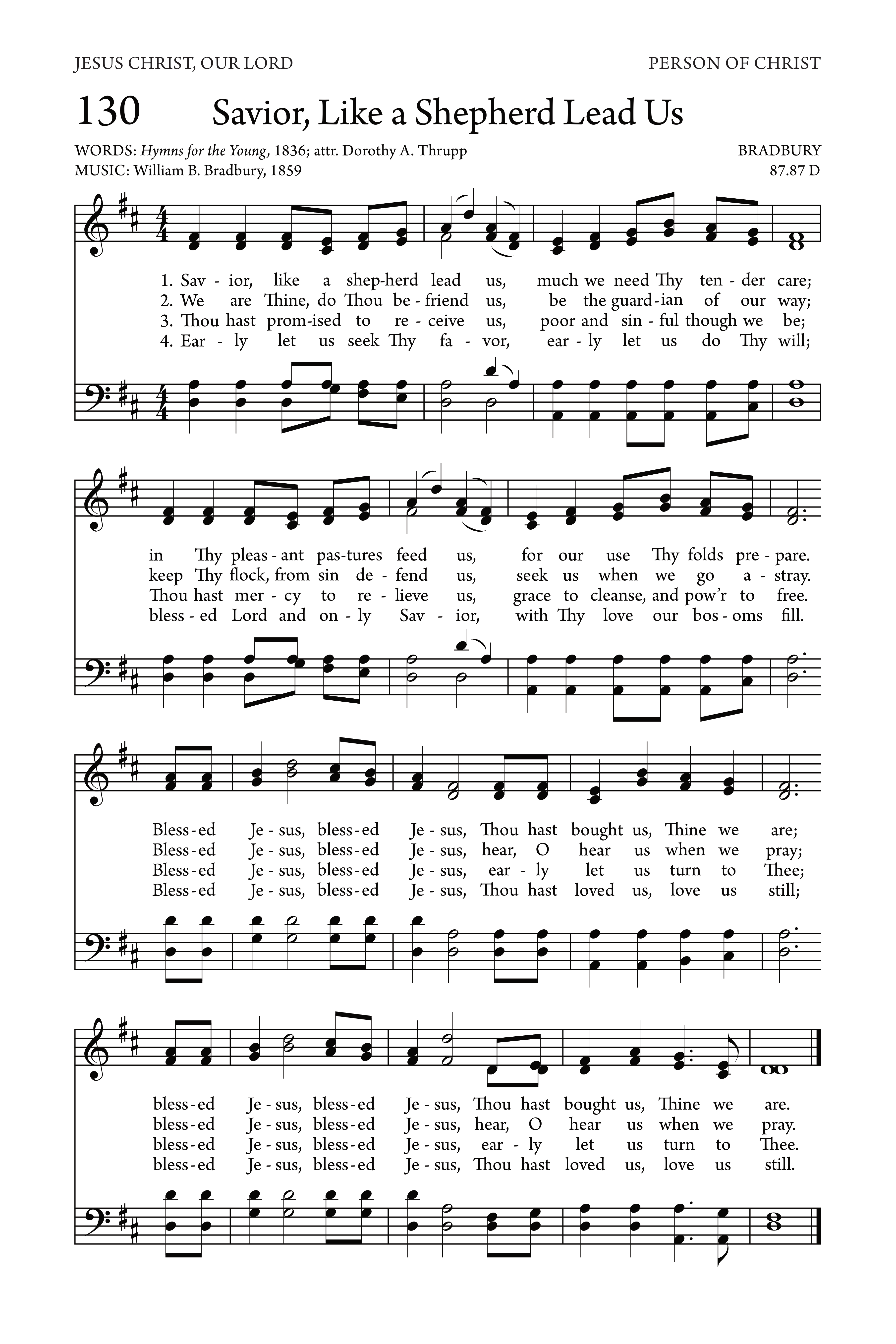 Saviour Like A Shepherd Lead Us Hymn Lyrics And Info