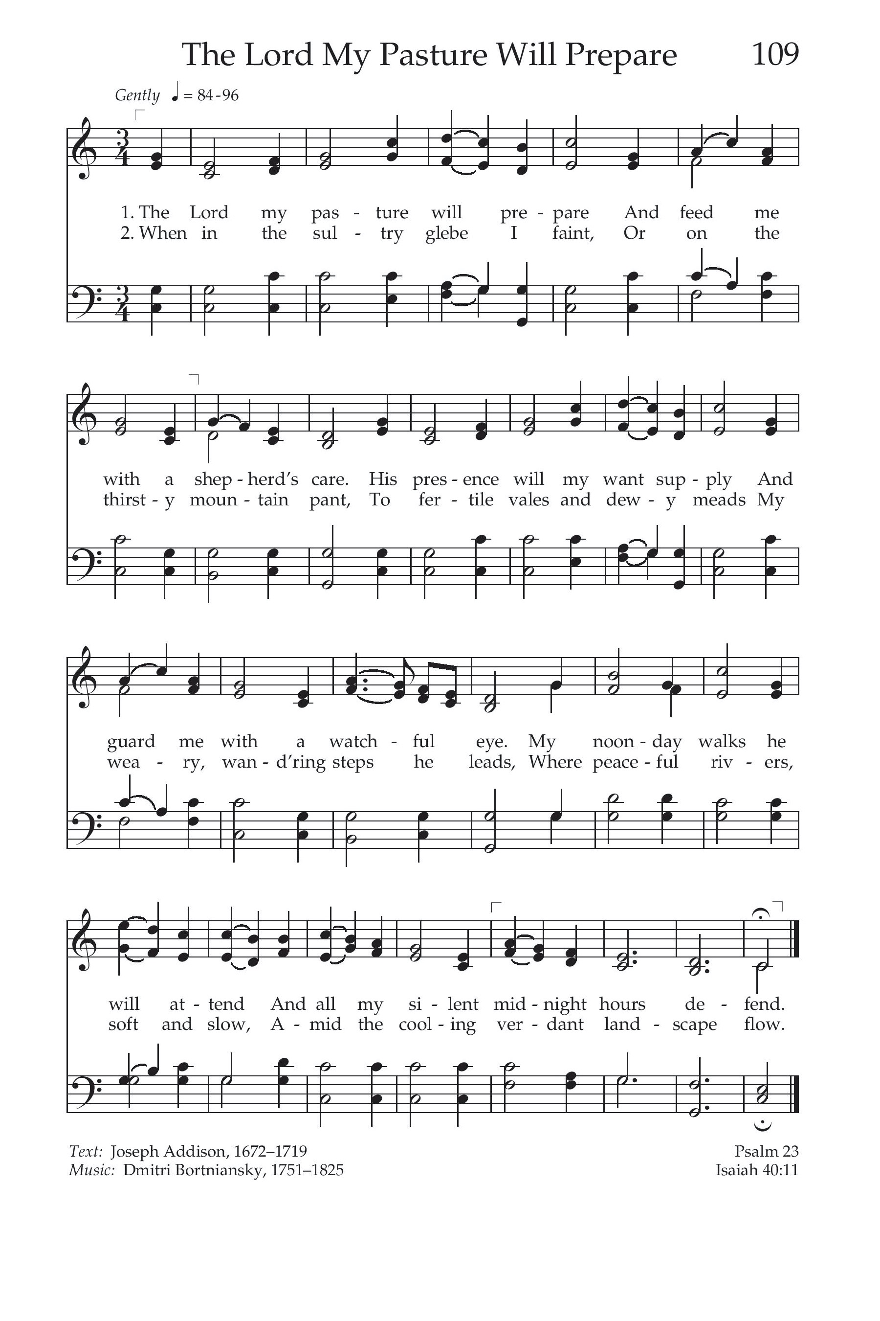 Hymn Sheet for The Good Shepherd