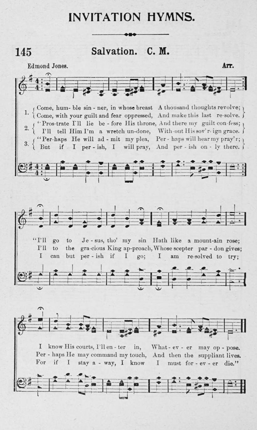 Hymn Sheet for The Successful Resolve